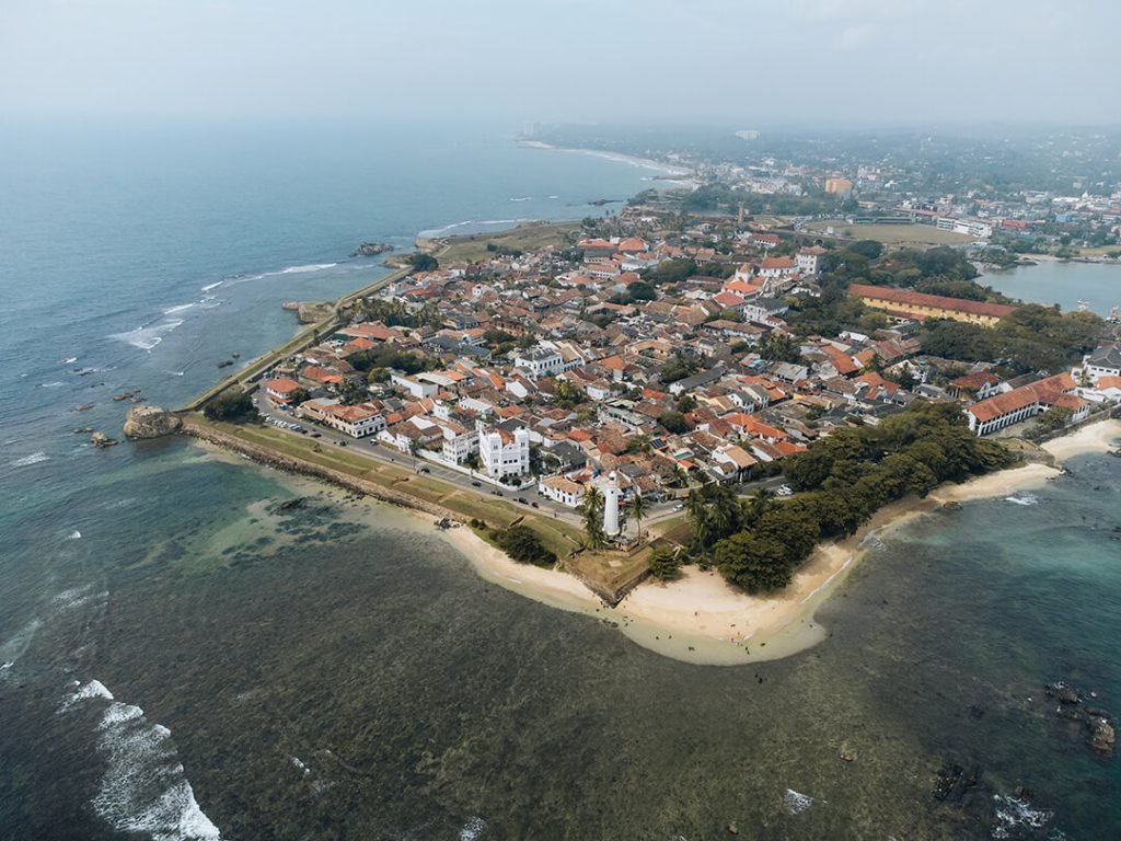 Aerial Drone Photo Of Colonial Galle Fort At The O